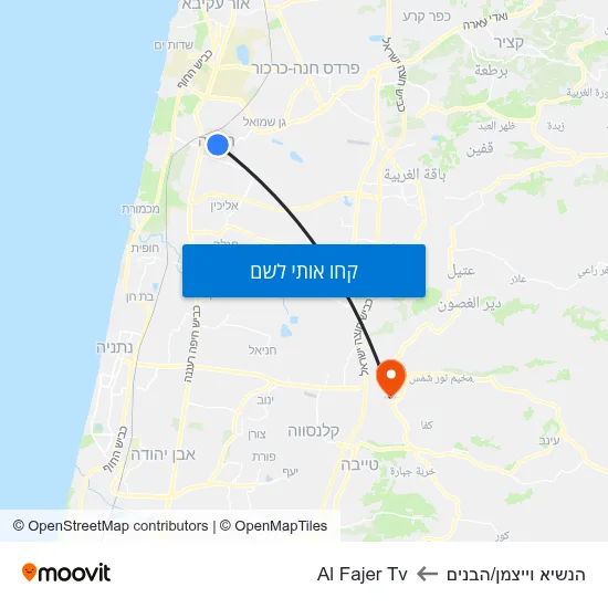 מפת הנשיא וייצמן/הבנים לAl Fajer Tv