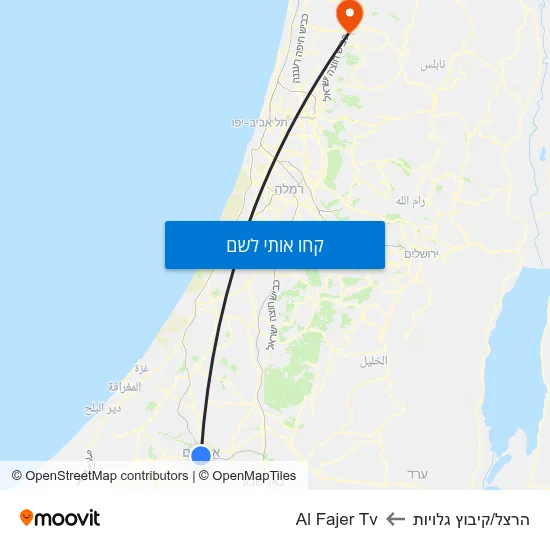 מפת הרצל/קיבוץ גלויות לAl Fajer Tv