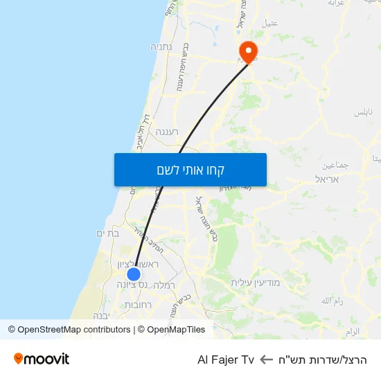 מפת הרצל/שדרות תש''ח לAl Fajer Tv