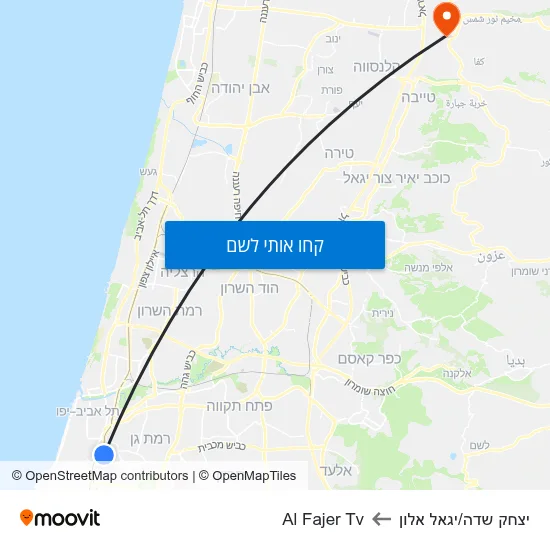 מפת יצחק שדה/יגאל אלון לAl Fajer Tv