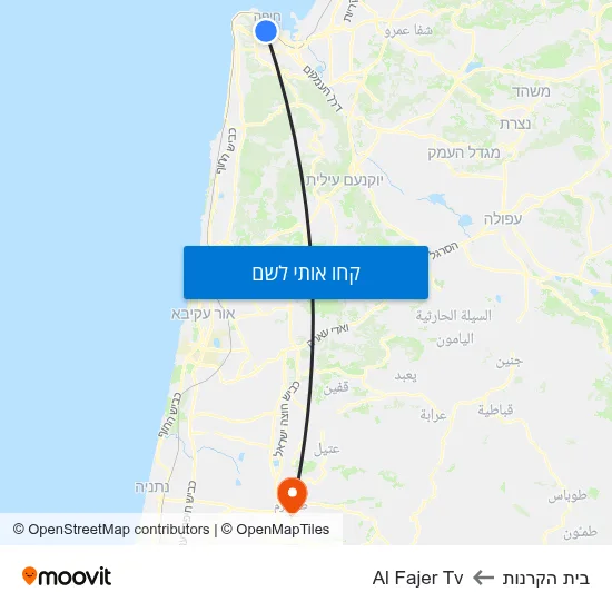 מפת בית הקרנות לAl Fajer Tv