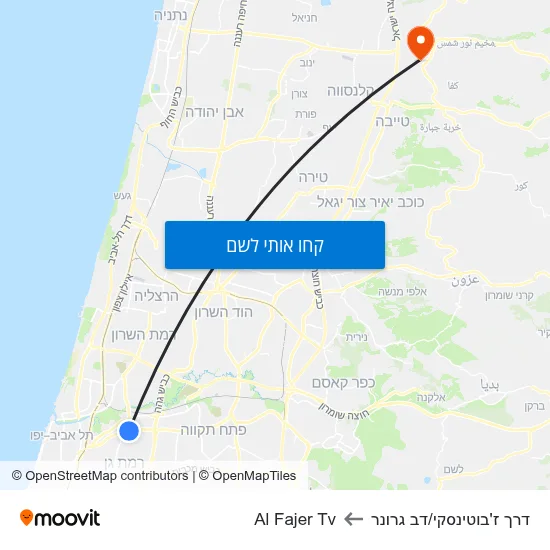 מפת דרך ז'בוטינסקי/דב גרונר לAl Fajer Tv