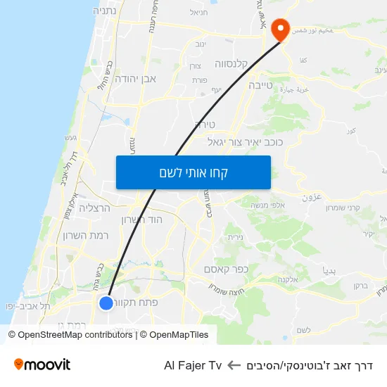 מפת דרך זאב ז'בוטינסקי/הסיבים לAl Fajer Tv