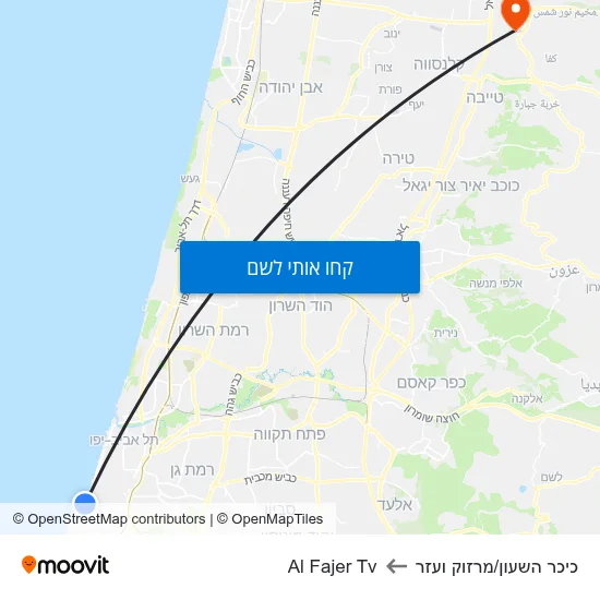 מפת כיכר השעון/מרזוק ועזר לAl Fajer Tv