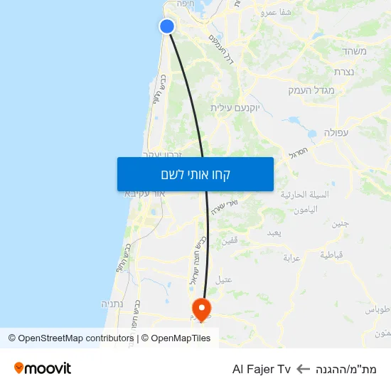 מפת מת''מ/ההגנה לAl Fajer Tv