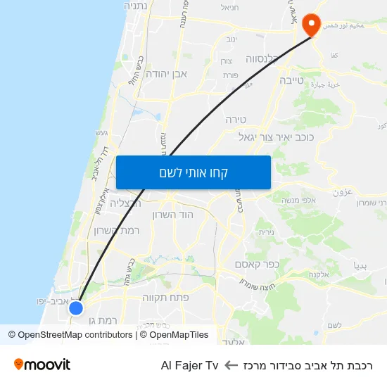 מפת רכבת תל אביב סבידור מרכז לAl Fajer Tv