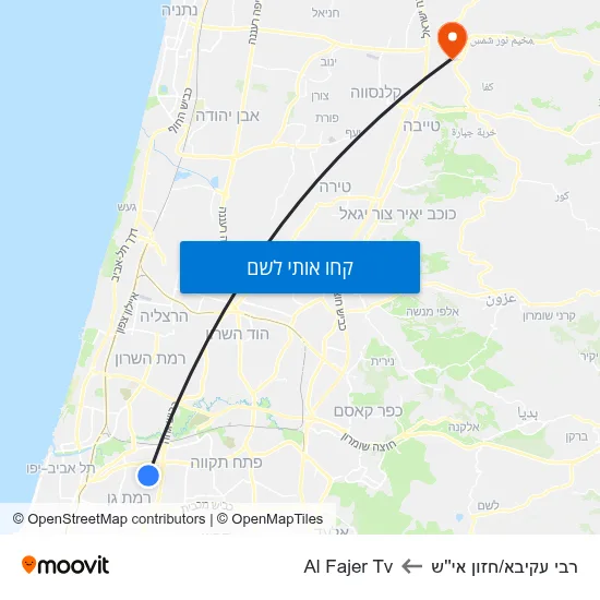 מפת רבי עקיבא/חזון אי''ש לAl Fajer Tv