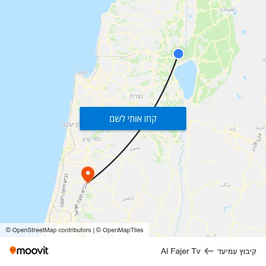 מפת קיבוץ עמיעד לAl Fajer Tv