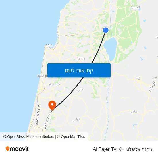 מפת מחנה אליפלט לAl Fajer Tv