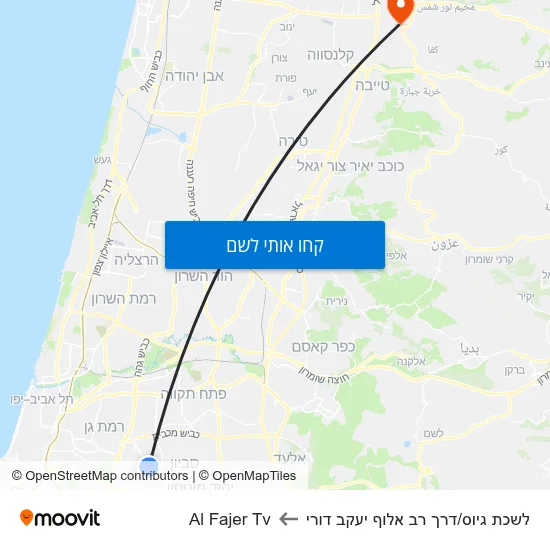 מפת לשכת גיוס/דרך רב אלוף יעקב דורי לAl Fajer Tv