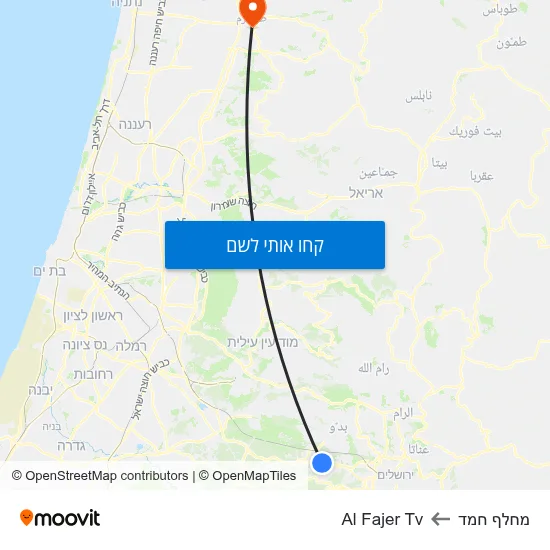 מפת מחלף חמד לAl Fajer Tv