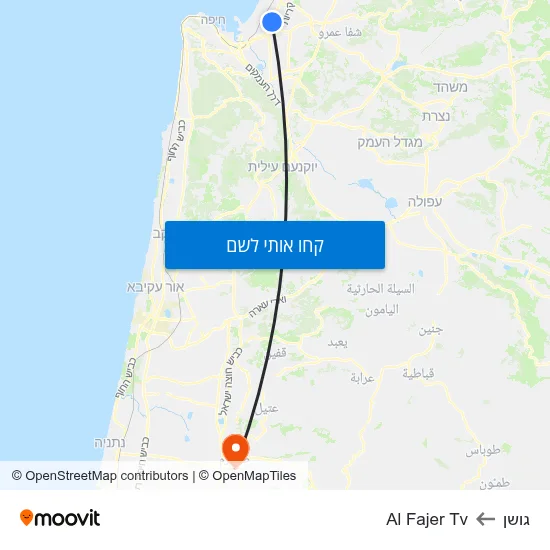 מפת גושן לAl Fajer Tv