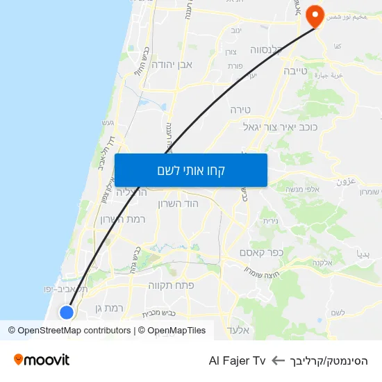 מפת הסינמטק/קרליבך לAl Fajer Tv