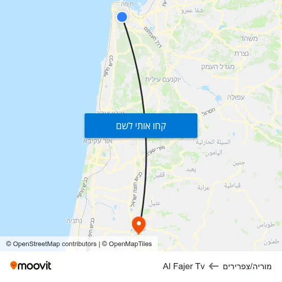 מפת מוריה/צפרירים לAl Fajer Tv