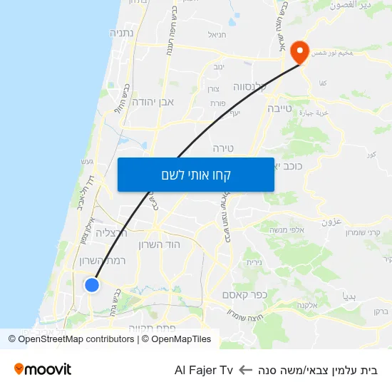 מפת בית עלמין צבאי/משה סנה לAl Fajer Tv