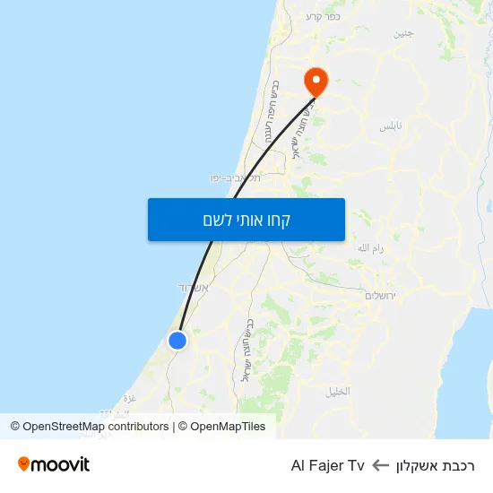 מפת רכבת אשקלון לAl Fajer Tv