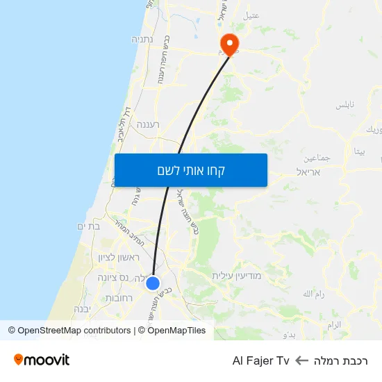 מפת רכבת רמלה לAl Fajer Tv