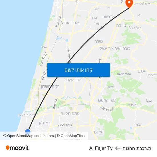 מפת ת.רכבת ההגנה לAl Fajer Tv