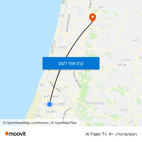 מפת ויצמן/מרגולין לAl Fajer Tv