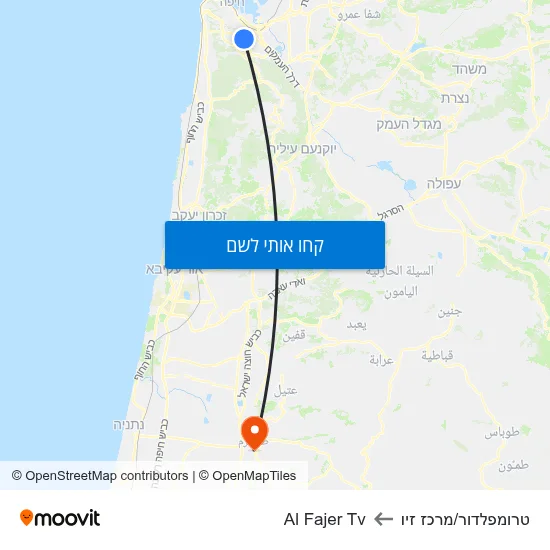 מפת טרומפלדור/מרכז זיו לAl Fajer Tv