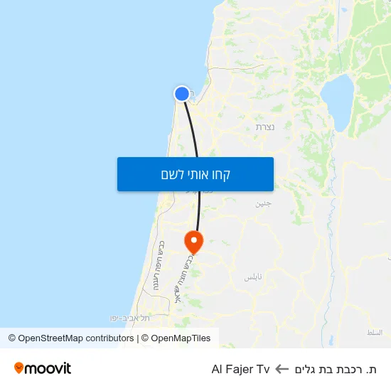 מפת ת. רכבת בת גלים לAl Fajer Tv