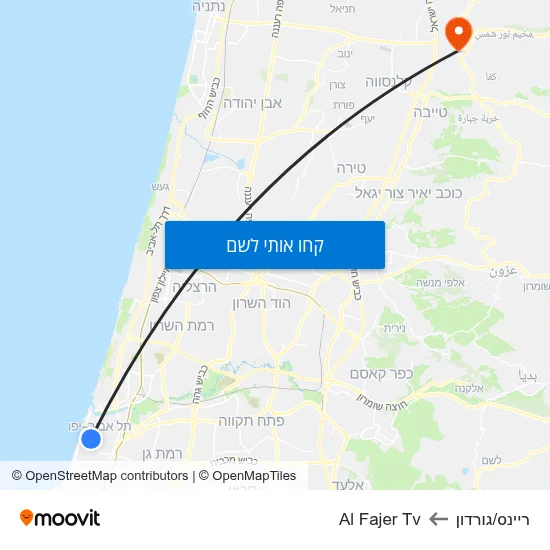 מפת ריינס/גורדון לAl Fajer Tv