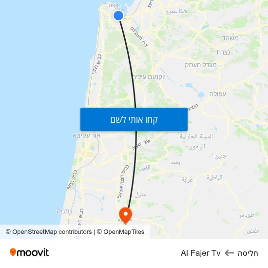 מפת חליסה לAl Fajer Tv