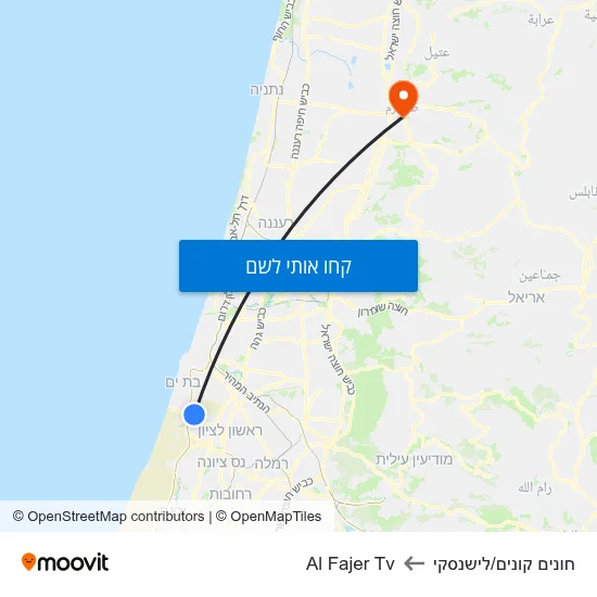 מפת חונים קונים/לישנסקי לAl Fajer Tv