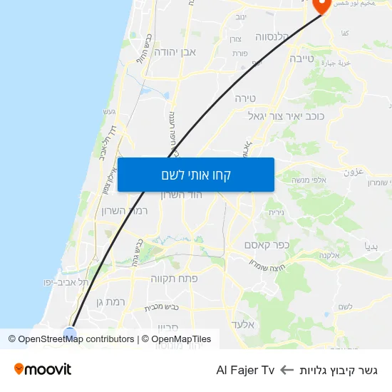 מפת גשר קיבוץ גלויות לAl Fajer Tv