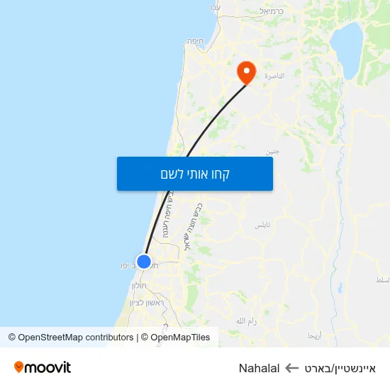 מפת איינשטיין/בארט לNahalal