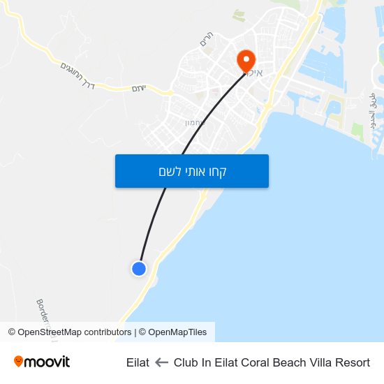 מפת Club In Eilat Coral Beach Villa Resort לEilat