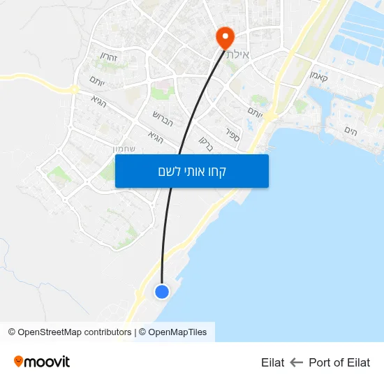 מפת Port of Eilat לEilat