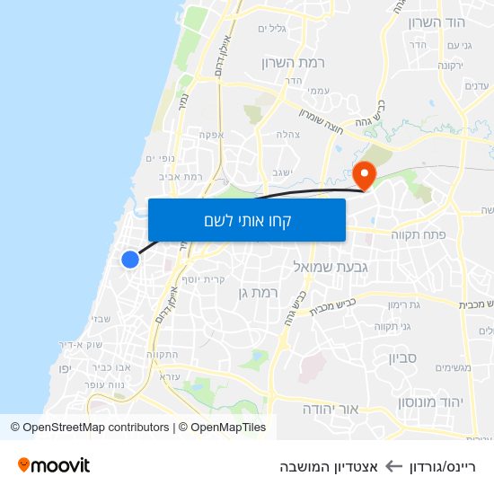 מפת ריינס/גורדון לאצטדיון המושבה