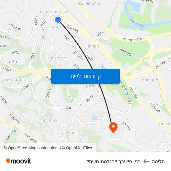 מפת חליסה לבנין פישבך להנדסת חשמל