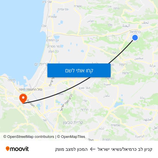 מפת קניון לב כרמיאל/נשיאי ישראל להמכון למצב מוצק