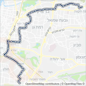 38 Bus Line Map