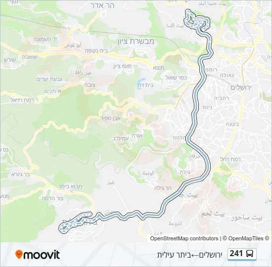 241 Bus Line Map
