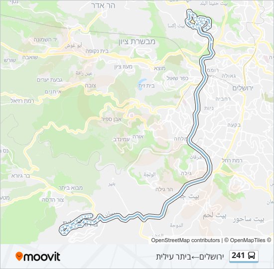 241 bus Line Map