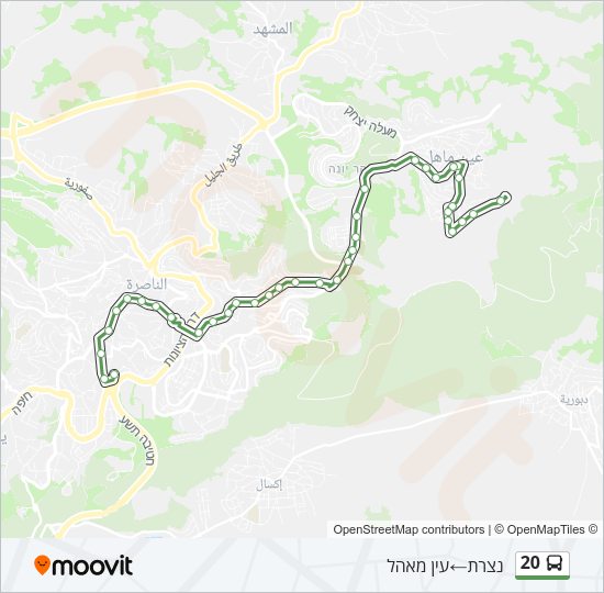 20 Bus Line Map