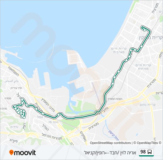 98 Bus Line Map
