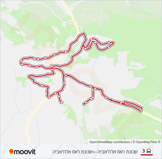 3 bus Line Map