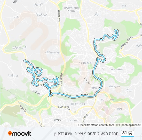 81 Bus Line Map