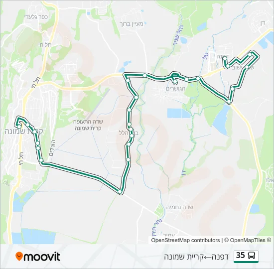 35 Bus Line Map