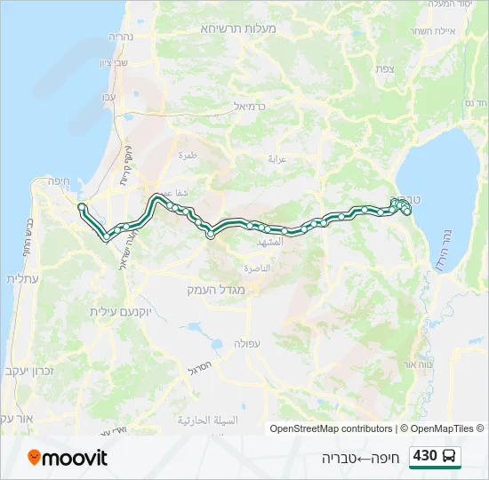 430 Bus Line Map