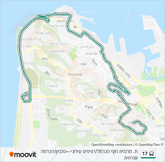 17 Bus Line Map