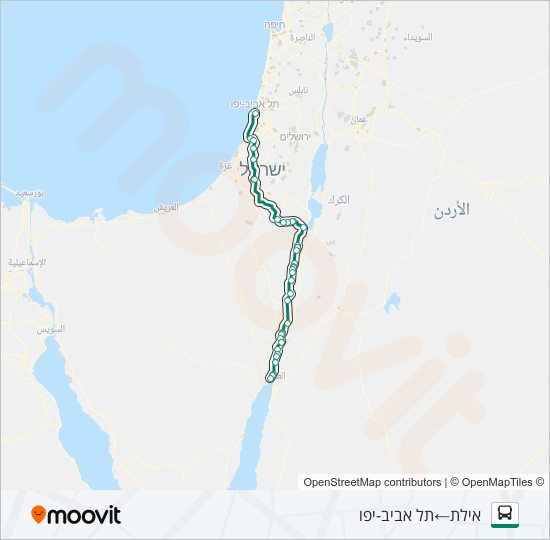 390 - בהזמנה מראש bus Line Map