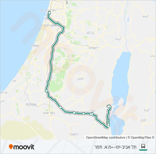 421 - בהזמנה מראש Bus Line Map