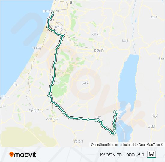 421 - בהזמנה מראש Bus Line Map