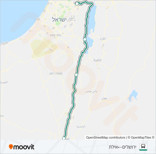 Автобус 445 - בהזמנה מראש: карта маршрута