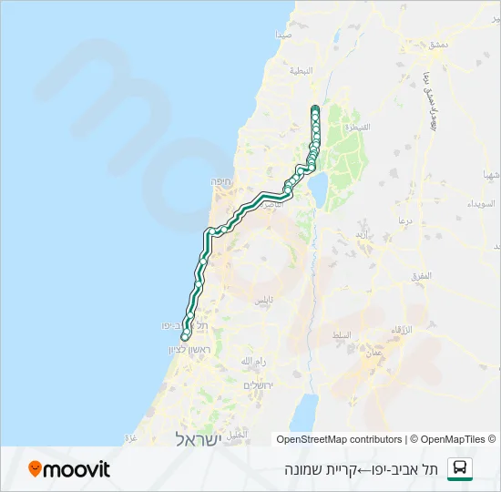 800 - בהזמנה מראש Bus Line Map